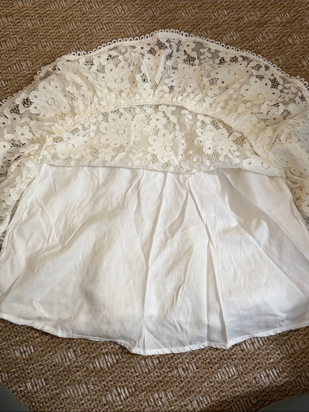 Floral Lace Ruffle Mini Skirt - Picture 4 of 5